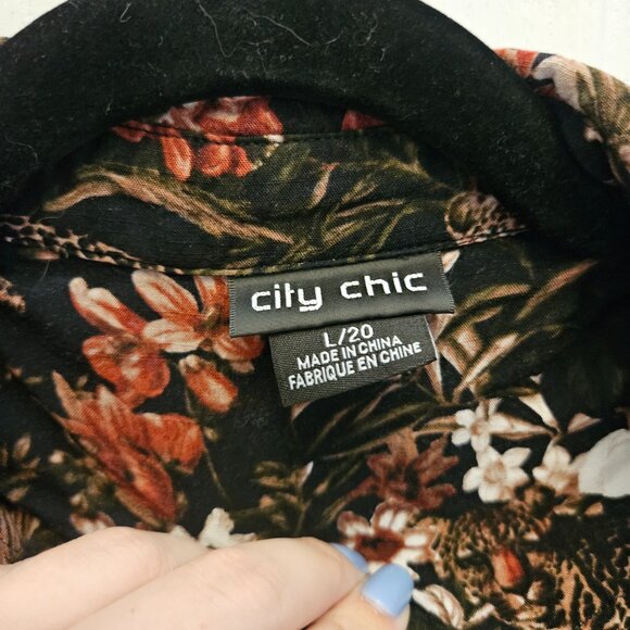 Button Up "Hawaiian" Shirt Dress - Picture 8 of 12